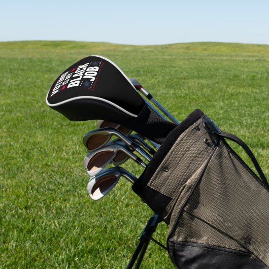 おもしろい投票は私の黒い仕事ヴィンテージ ゴルフヘッドカバー (インサイチュ)