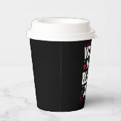 おもしろい投票は私の黒い仕事ヴィンテージ 紙コップ (右)