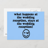 おもしろい披露宴 ポストカード (正面/裏面)