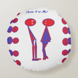 おもしろい抽象芸術アート装飾用クッション ラウンドクッション