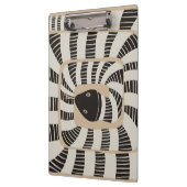 おもしろい抽象芸術ストライプのバンドスネーク |ヘビ愛好家 クリップボード (左)