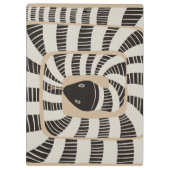 おもしろい抽象芸術ストライプのバンドスネーク |ヘビ愛好家 クリップボード (裏面)