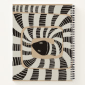 おもしろい抽象芸術ストライプのバンドスネーク |ヘビ愛好家 ノートブック (裏面)