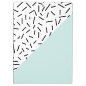 おもしろい抽象芸術パタパーソナライズされたーン クリップボード (裏面)