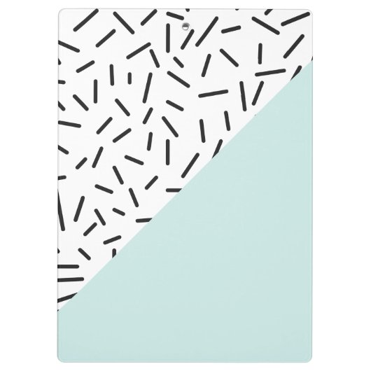 おもしろい抽象芸術パタパーソナライズされたーン クリップボード (裏面)