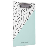 おもしろい抽象芸術パタパーソナライズされたーン クリップボード (右)