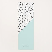 おもしろい抽象芸術パタパーソナライズされたーン ヨガマット (正面)