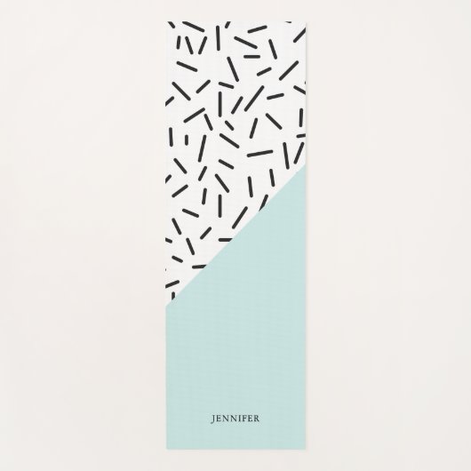 おもしろい抽象芸術パタパーソナライズされたーン ヨガマット (正面)