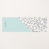 おもしろい抽象芸術パタパーソナライズされたーン ヨガマット (正面(横))