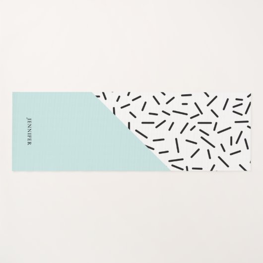 おもしろい抽象芸術パタパーソナライズされたーン ヨガマット (正面(横))