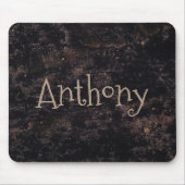 おもしろい抽象芸術ブラックとブラウン マウスパッド (正面)