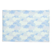 おもしろい抽象芸術モダン雨雲パターン 枕カバー (裏面)