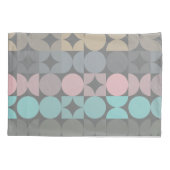 おもしろい抽象芸術円の正方形のパターン 枕カバー (裏面-左)