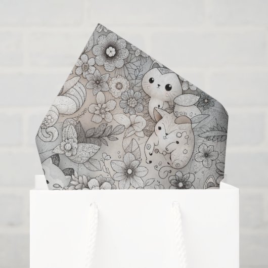 おもしろい抽象芸術収集 薄葉紙 (ギフトバッグ)