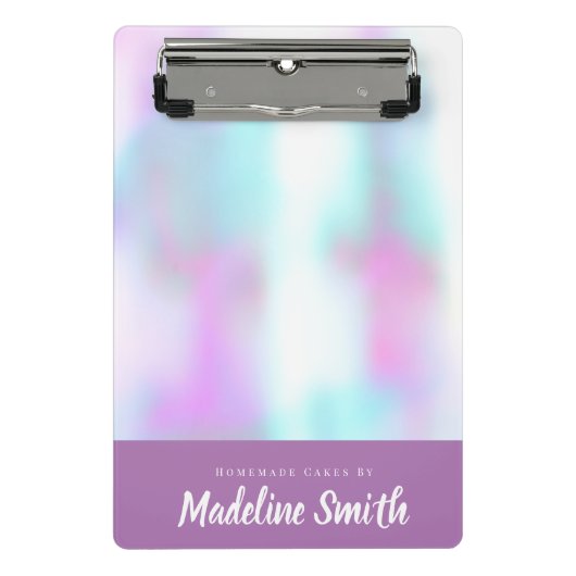 おもしろい抽象芸術自家製ケーキベーカリー ミニクリップボード (正面)