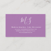 おもしろい抽象芸術自家製ケーキベーカリー 名刺 (裏面)