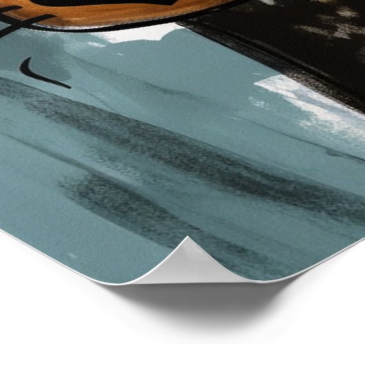 おもしろい抽象芸術 ポスター (角)