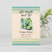 おもしろい持統約30カクテル30歳の誕生日 招待状 (スタンド正面)