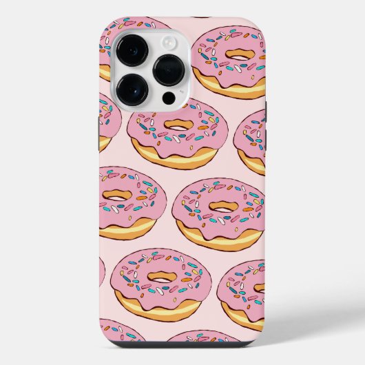 おもしろい振りかけるドーナツiPhoneケース iPhoneケース (裏面)