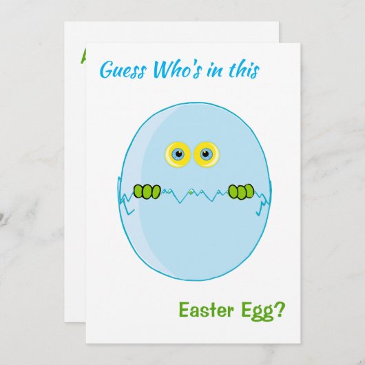 おもしろい推測イースターエッグエイリアン シーズンカード (正面/裏面)