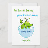 おもしろい推測イースターエッグエイリアン シーズンカード (裏面)