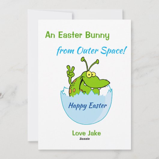 おもしろい推測イースターエッグエイリアン シーズンカード (裏面)