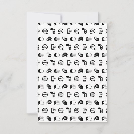 おもしろい携帯電話文字メッセージカスタムングBG COLOR 出欠カード (正面)