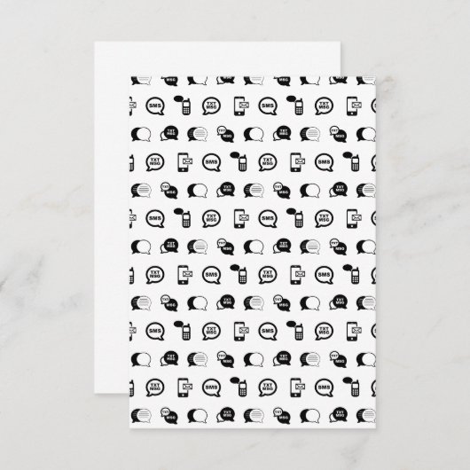 おもしろい携帯電話文字メッセージカスタムングBG COLOR 出欠カード (正面/裏面)