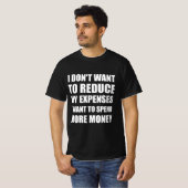 おもしろい支出の名言 Tシャツ (正面フル)