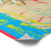 おもしろい改変アートモダントレンディーウォールアートポスターを持つ ポスター (角)