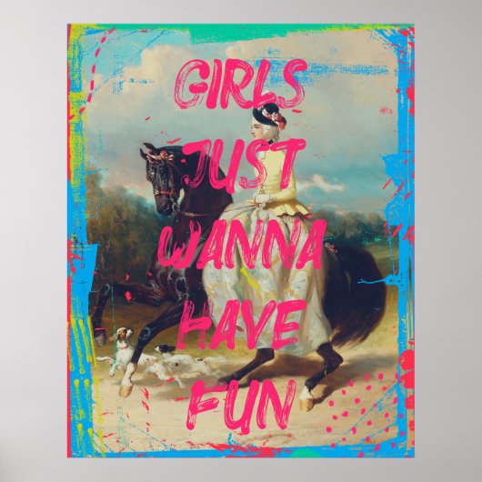 おもしろい改変アートモダントレンディーウォールアートポスターを持つ ポスター (正面)