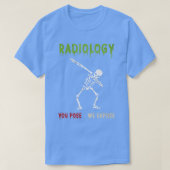 おもしろい放射線学Skeletoを露出させる Tシャツ (デザイン正面)