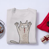 「おもしろい放射能で汚染された」猫ミーム Tシャツ