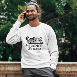 「おもしろい放射能で汚染された」猫ミーム Tシャツ