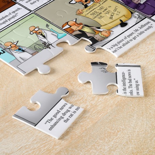 おもしろい政治ユーモアパズル ジグソーパズル (側面)