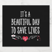 おもしろい救ナース スパークリングワインラベル (シングルラベル)