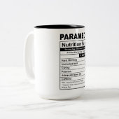 おもしろい救急医療隊員栄養の事実 ツートーンマグカップ (正面左)