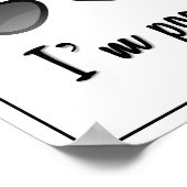 おもしろい救済私は貧弱なサングラス ポスター (角)