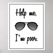 おもしろい救済私は貧弱なサングラス ポスター (正面)