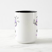 おもしろい救済Brewスリーピー顔漫画 マグカップ (中央)