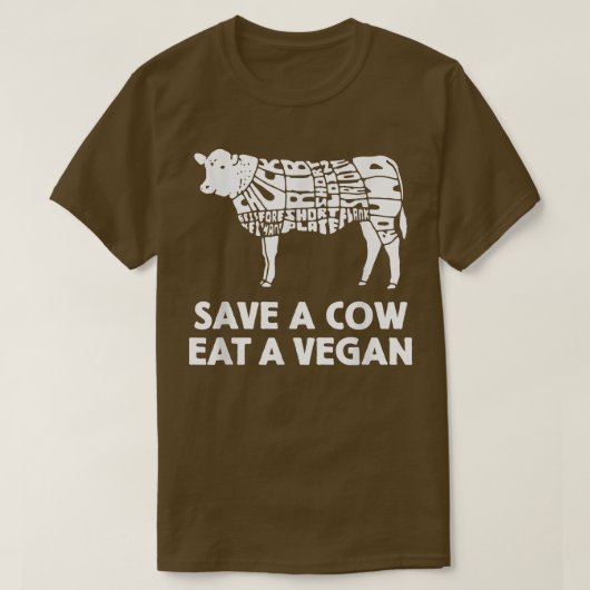 おもしろい救牛 Tシャツ (デザイン正面)