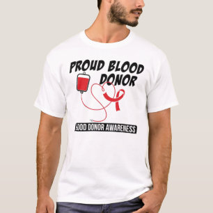 おもしろい救生命寄付献血者認識度 Tシャツ