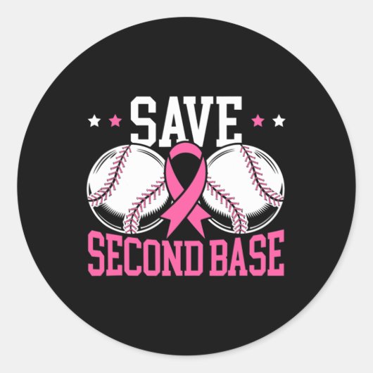 おもしろい救第2期野球選手の乳がんAw ラウンドシール (正面)