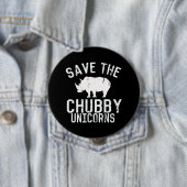 おもしろい救Chubby Unicorns Fat Rhino 缶バッジ (インサイチュ)