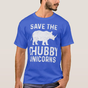 おもしろい救Chubby Unicorns Rhinoヴィンテージ Tシャツ