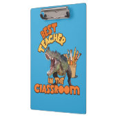 おもしろい教室最高のでの恐竜の先生 クリップボード (左)