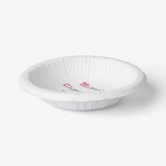 おもしろい数々のカラーのメリークリスマス紙丼 ペーパーボウル (傾斜あり)