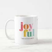 おもしろい数々のカラー「Joyful」の3枚の写真ギャラリー コーヒーマグカップ (左)