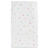 おもしろい数々の色の文字はっきりしたオーナメント写真 スモールペーパーバッグ (裏面)