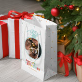 おもしろい数々の色の文字はっきりしたオーナメント写真 スモールペーパーバッグ